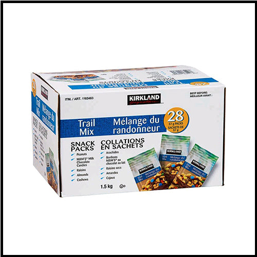 Kirkland Trail Mix Snack Packs 28pk