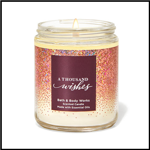 Bath & Body Works Single Wick Candle A Thousand Wishes