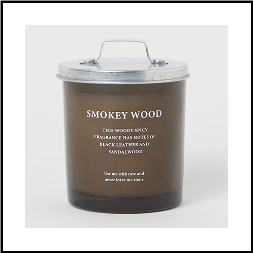 Scented Candle Smokey Wood