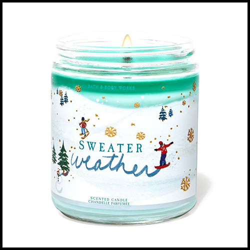 Bath & Body Works Sweater Weather Single Wick Candle