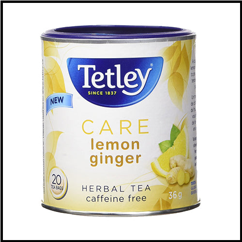 Tetley Lemon Ginger Herbal Tea 20pk