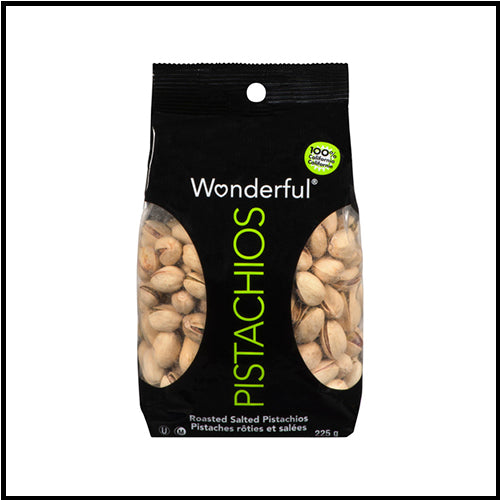 Wonderful Roasted & Salted Pistachios 225g