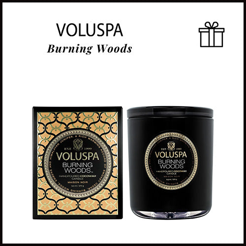 Voluspa Classic Candle Burning Woods 9.5 oz