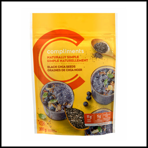 Compliments Black Chia Seeds 300 g