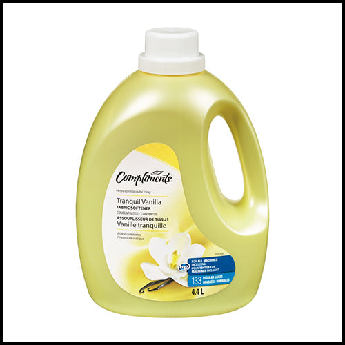 Compliments Tranquil Vanilla Fabric Softener 4.4L