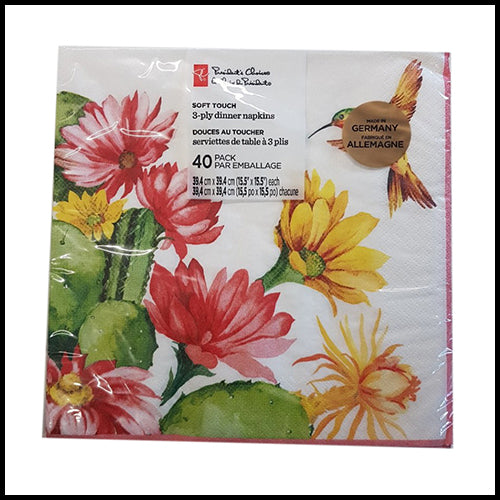 President's Choice Hummingbird Dinner Napkins 40pk