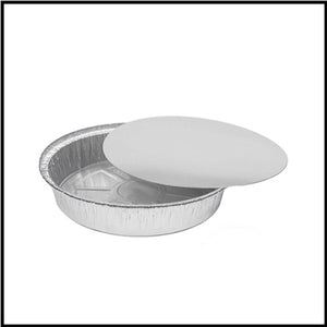 Round Foil Pans & Lids 8in x 10pk