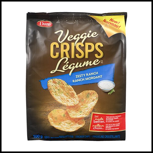 Dare Veggie Zesty Ranch Crisps 100 g