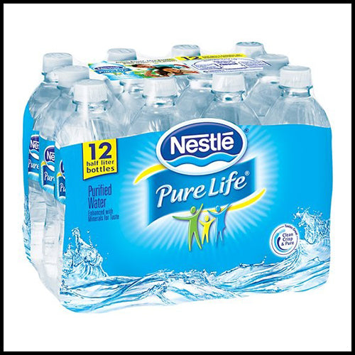 Nestle Pure Life Water Bottles 12 x 500ml