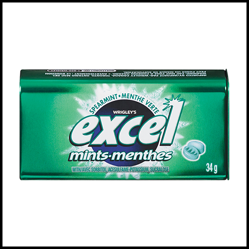 Excel Spearmint Mints 34 g