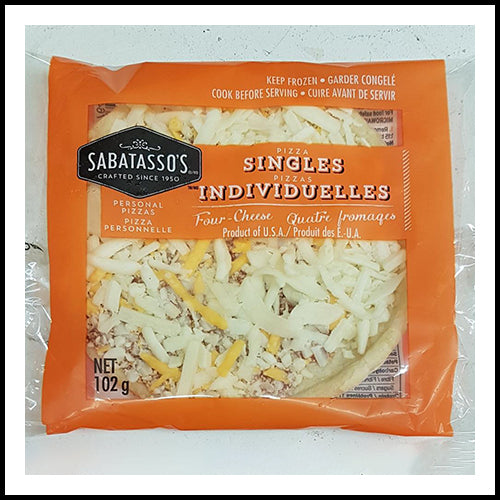 Sabatasso's Singles Four Cheese Pizza 102g