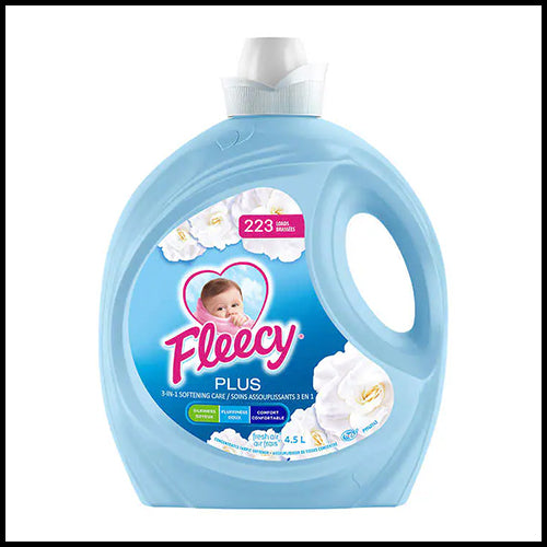 (COSTCO BULK) Fleecy Plus Fabric Softener Fresh Air 4.5L