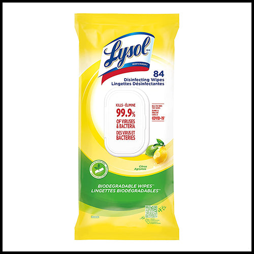 Lysol Flatpack Citrus Disinfecting Wipes 84ct