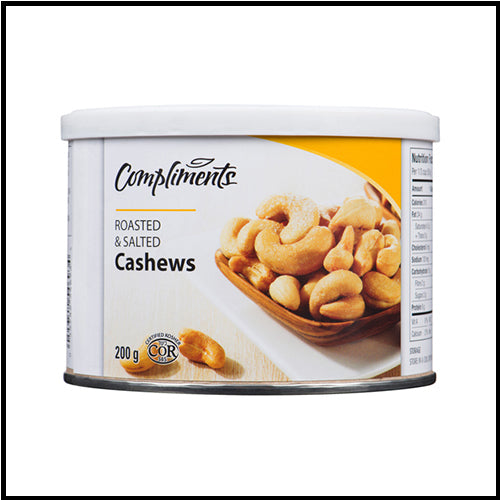 Compliments Cashews Roasted Salted 200g