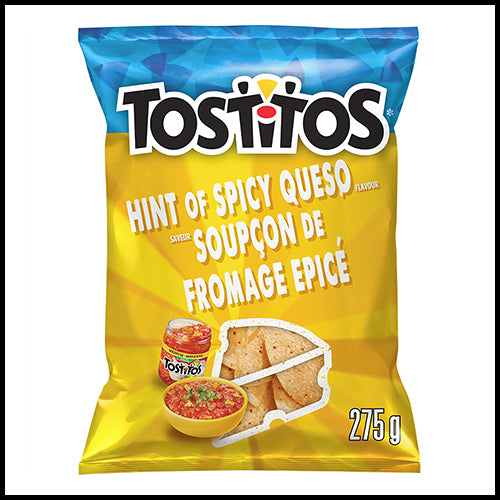 Tostitos Hint of Spicy Queso Tortilla Chips 245g