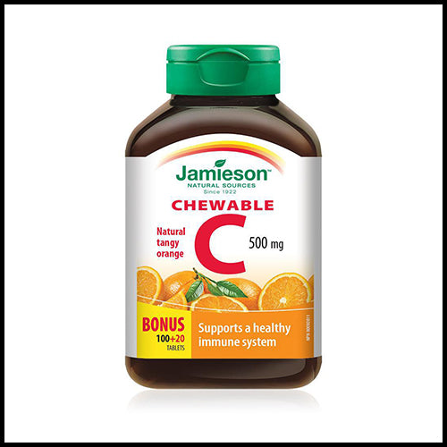 Jamieson Chewable Vitamin C Tangy Orange Flavour 500mg