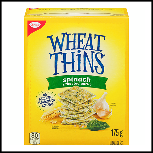 Christie Spinach & Roasted Garlic Wheat Thins 175 g